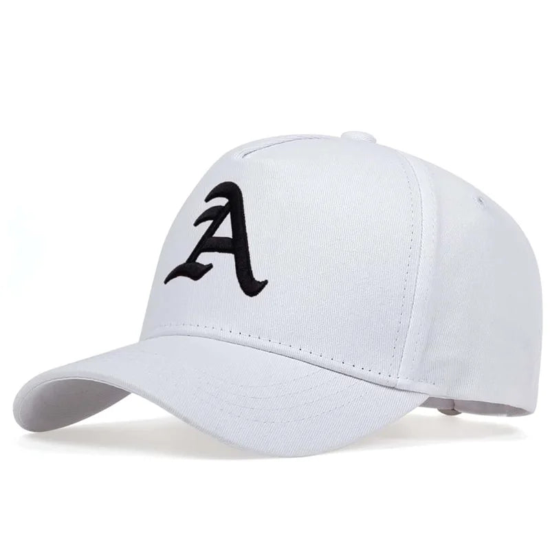 Unisex A Letter Embroidery Baseball Caps