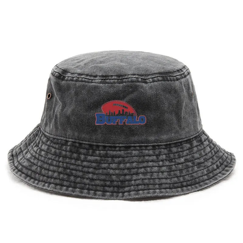 Vintage Washed Americana Sports Style Bucket Hat