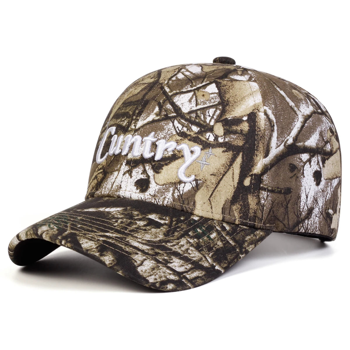 Cuntry Embroidered Camouflage Baseball Cap