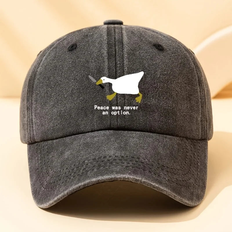 Running Goose Printed Duckbill Baseball Cap
