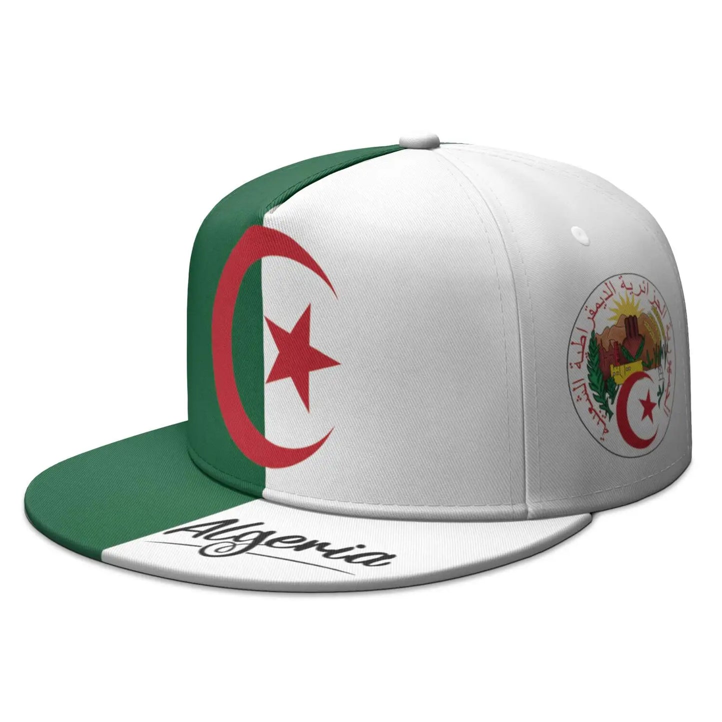 Custom Arabic DZ Flat-Brim Hip-Hop Snapback