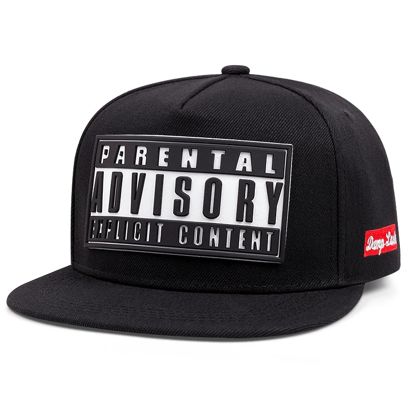 Unisex ADVISORY Embroidered Flat Brim Baseball Cap