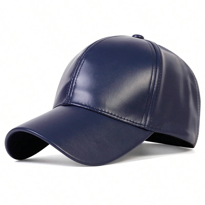 PU Leather Baseball Cap