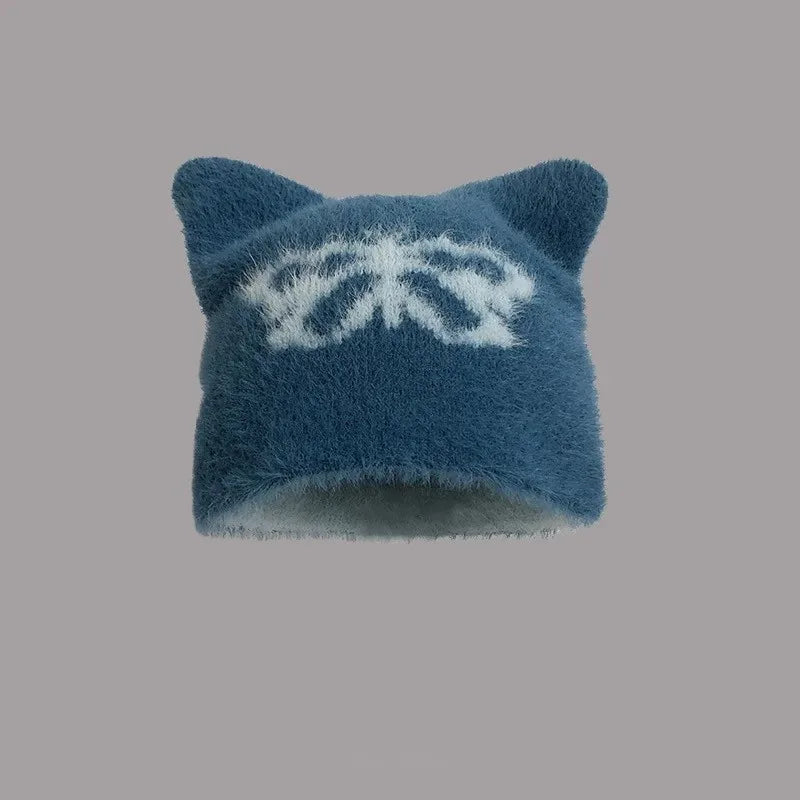 Harajuku Devil Butterfly Cat Ear Bucket Hat