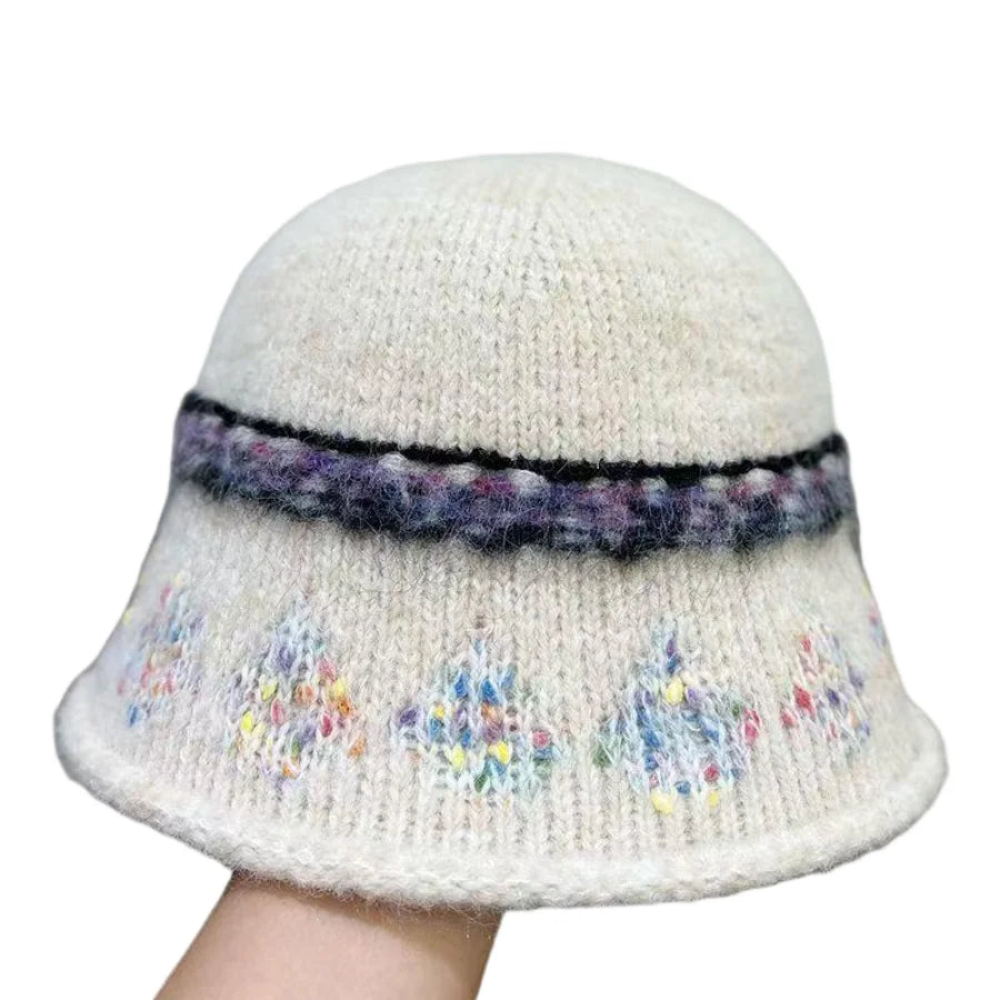 Jacquard Knitted Bucket Hat