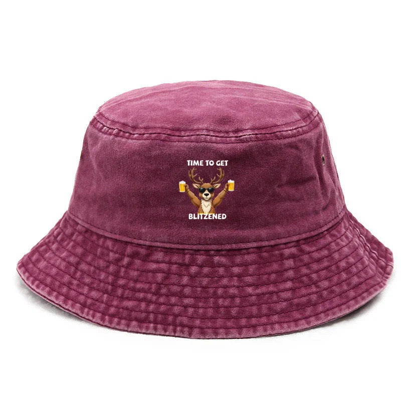 Vintage Washed Cotton Cheer Bucket Hat