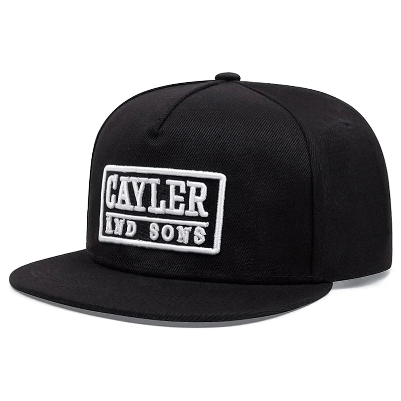 CAYLER Embroidered Creative Flat Brim Street Hip Hop Baseball Hat