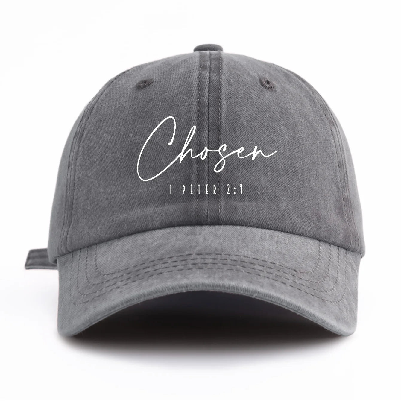 CHOSEN Print Minimalist Retro Washed Baseball Cap