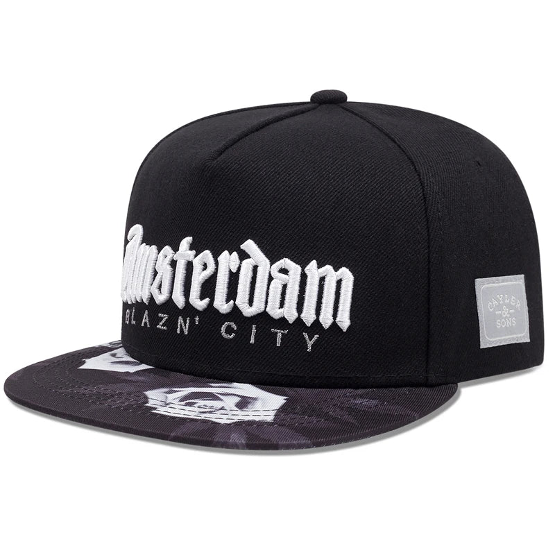 Unisex Personalized Hip-hop Flat Brim Baseball Cap