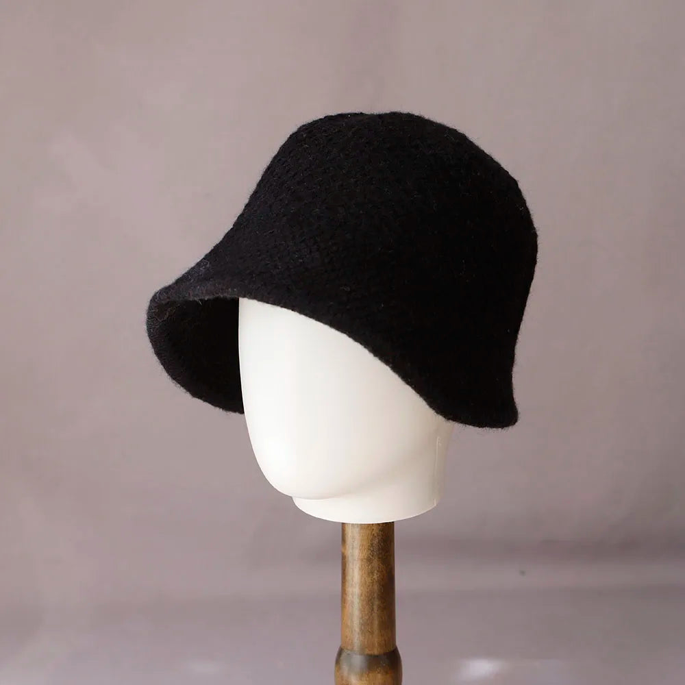 Y2K Wool Vintage Women’s Winter Bucket Hat
