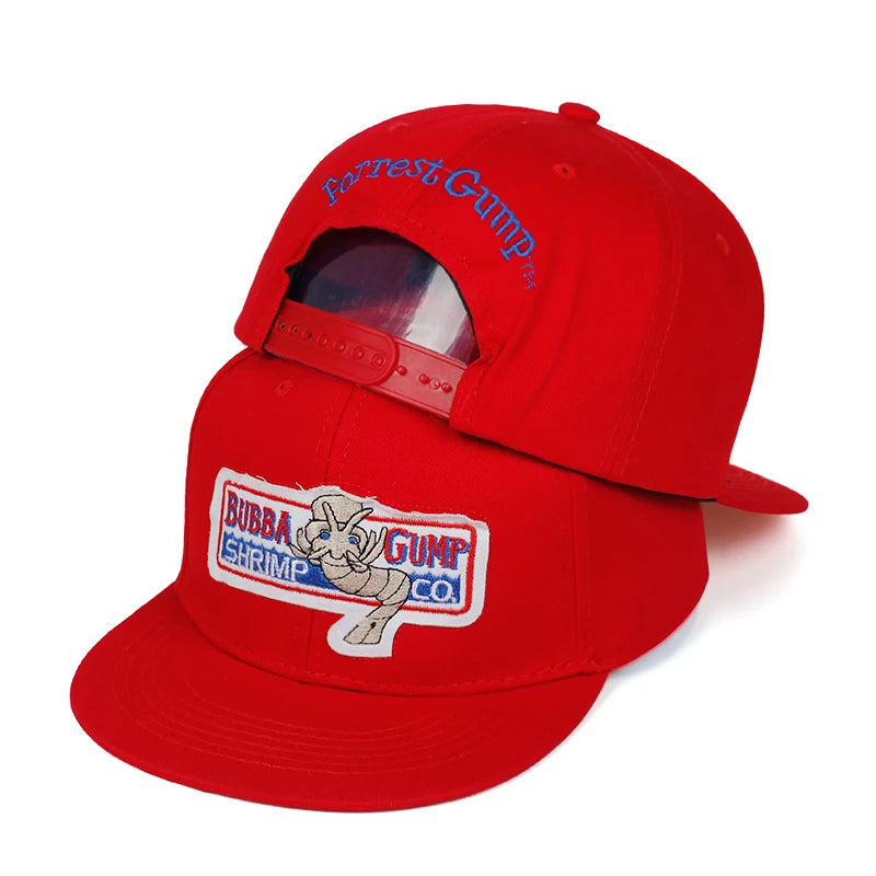 Forrest Gump Embroidery Hip Hop Snapback Cap
