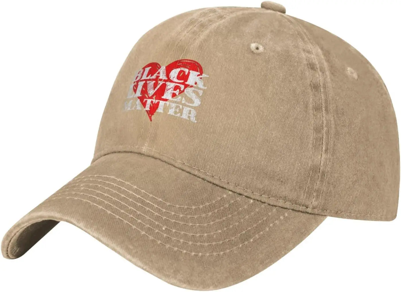 Black Lives Matter Heart Distressed Baseball Cap