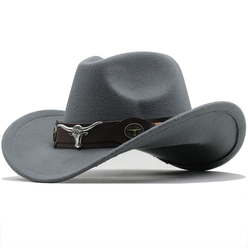 Black Wool Western Cowboy Hat