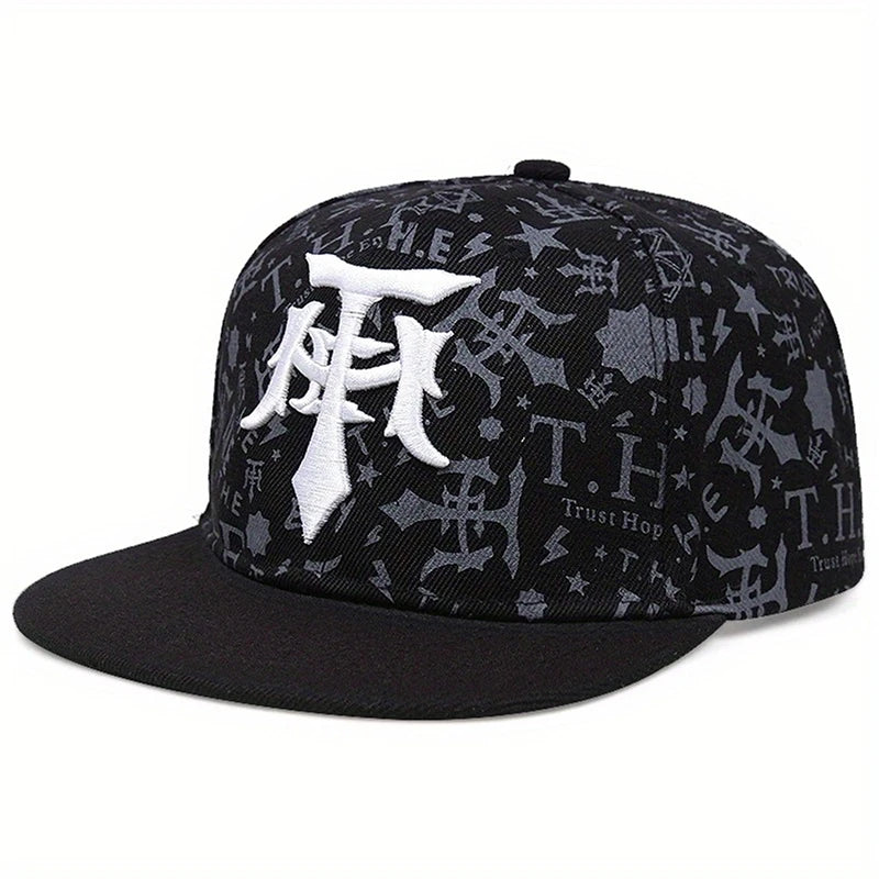 Unisex T Dagger Embroidered Graffiti Baseball Cap