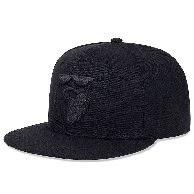 Unisex Beard Old Men Embroidery Hip-hop Hats