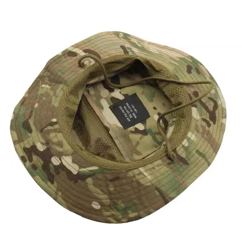 Camo Tactical Enthusiasts Square Pocket Bonnie Cap