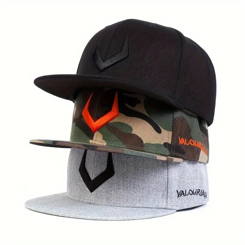 Unisex 3D V Embroidered Hip Hop Baseball Cap