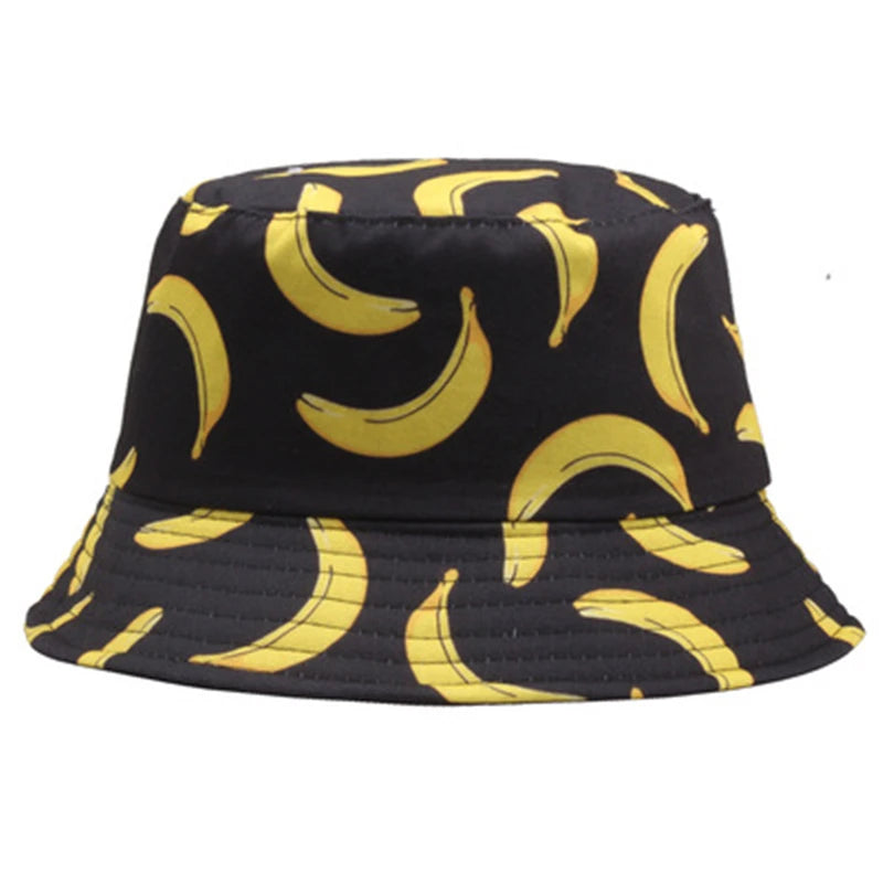 Printed Cucumber Cotton Bucket Hat