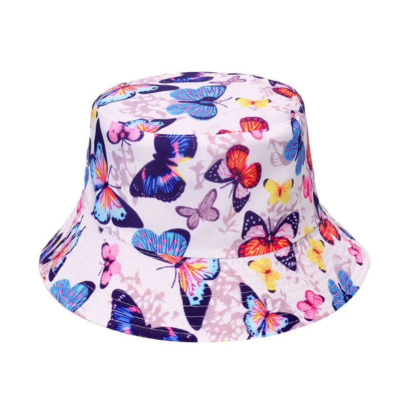 Unisex Butterfly Pattern Bucket Hat