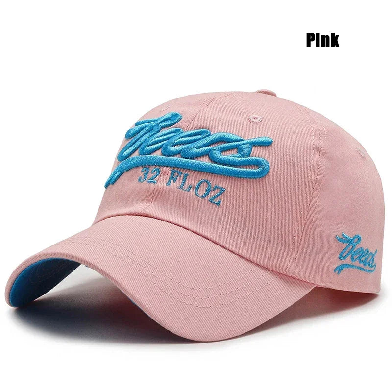 Letter 3D Embroidery Baseball Cap Unisex