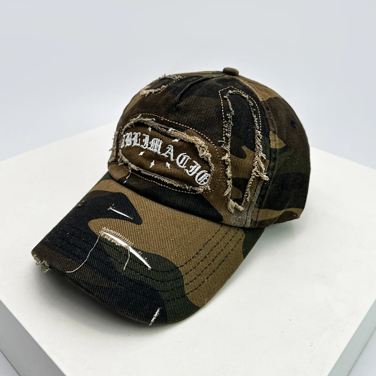 New Unisex Broken Style Sanskrit Embroidery Baseball Hat