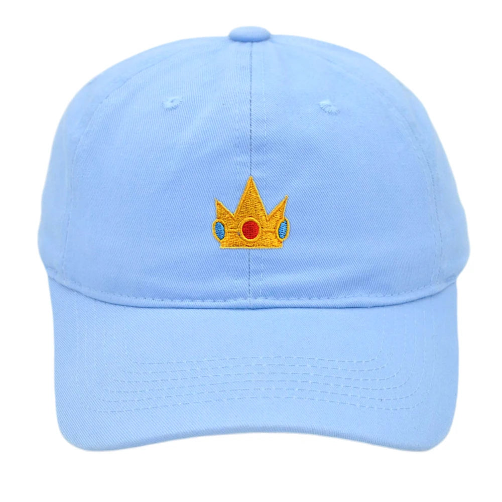 Embroidered Crown Princess Peach & Rosalina Baseball Cap