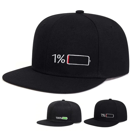 Unisex Battery Embroidery Hip-hop Hats