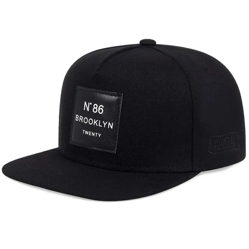 Unisex Brooklyn Label Embroidery Snapback Cap