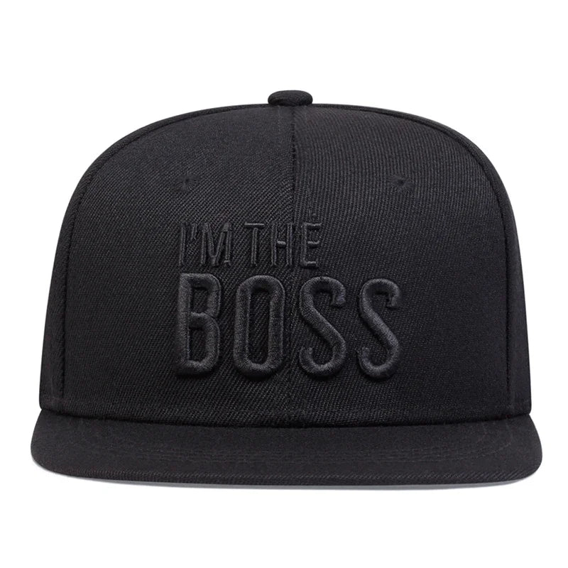 Unisex I'M THE BOSS Letter Embroidery Hip-hop Hats