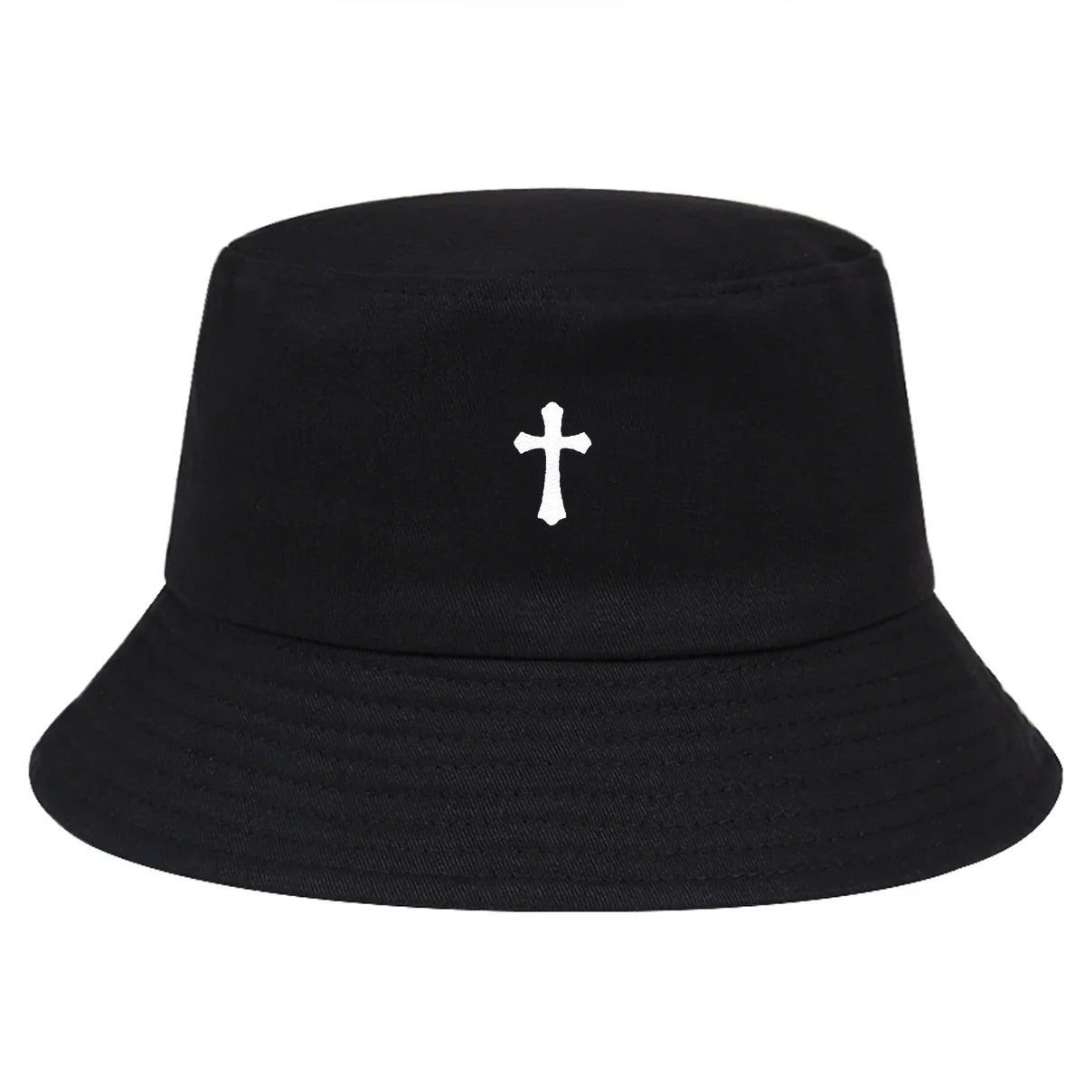 Unisex Cross Print Personality Bucket Hats