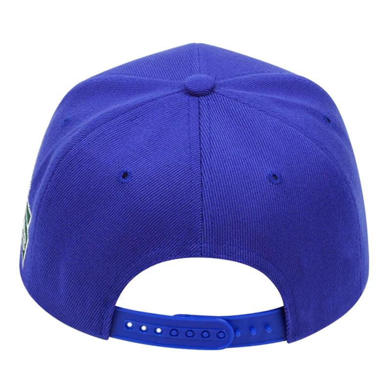 Boston Flat Edge Letter Embroidery Baseball Snapback Cap