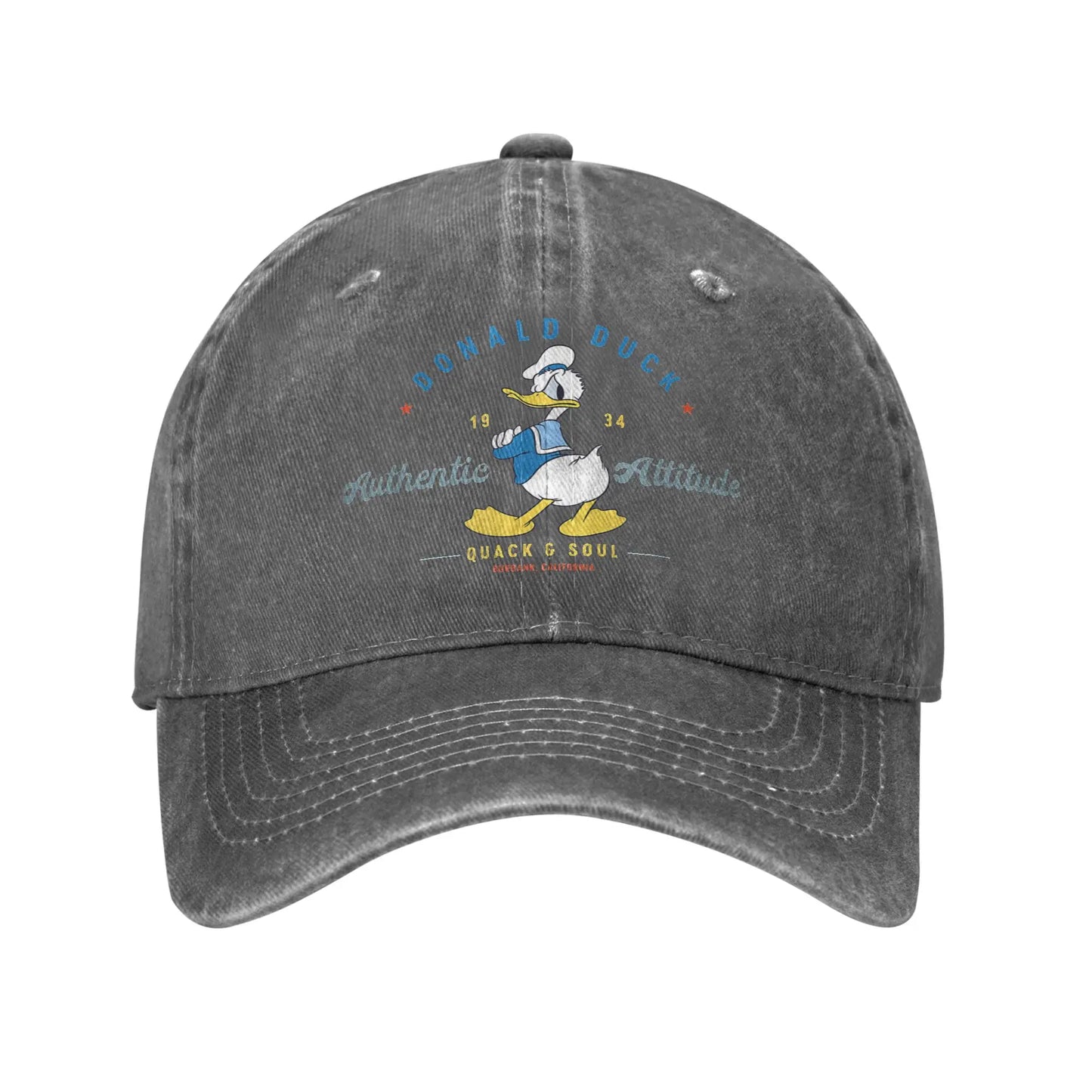 Donald Duck Authentic Print Snapback Baseball Cap
