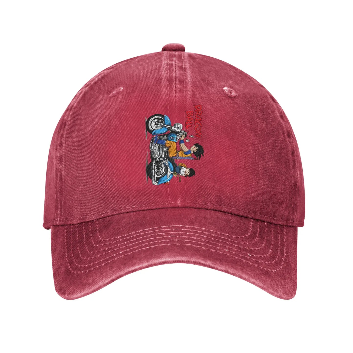 Dragon Ball Cycling Distressed Denim Baseball Cap