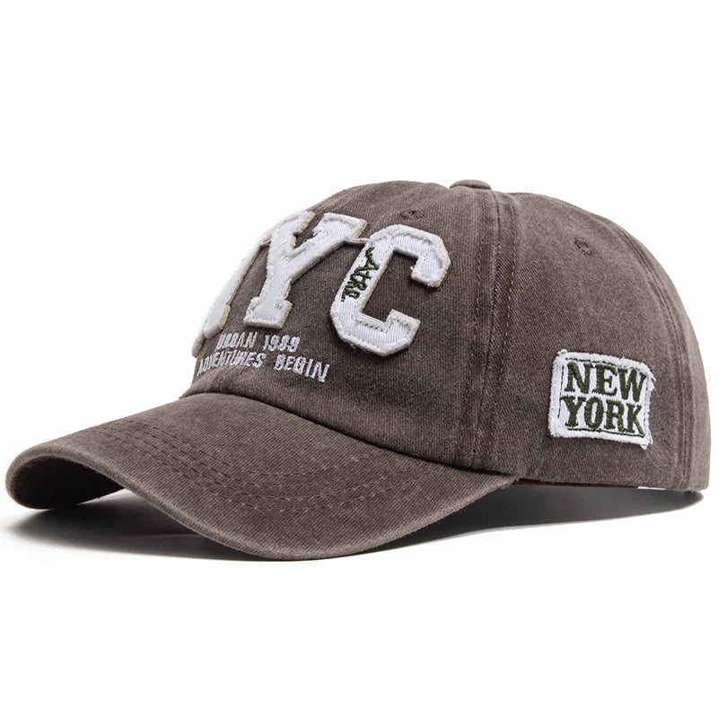 New Vintage Big Letter NYC Baseball Cap