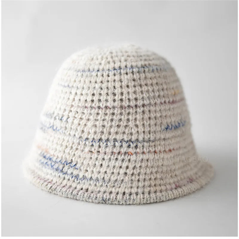 Knitted Wool Ear Protection Bucket Hat