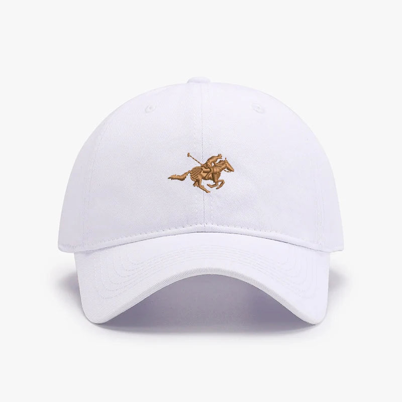 Embroidered Horse Racing Cotton Sport Baseball Cap