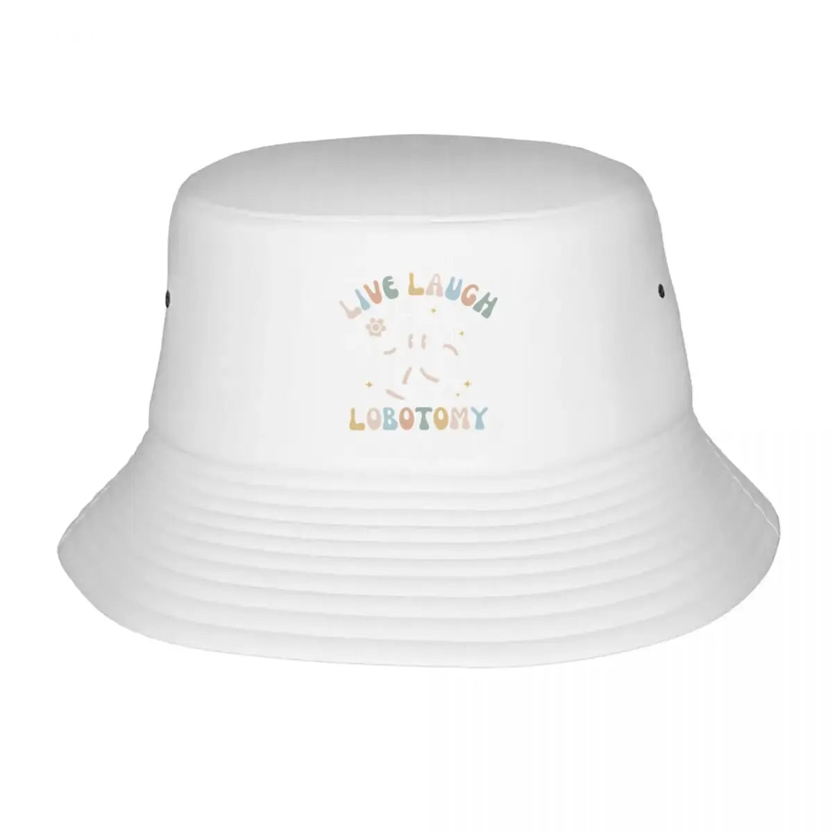 Cute Dark Humor Lobotomy Meme Text Bucket Hat