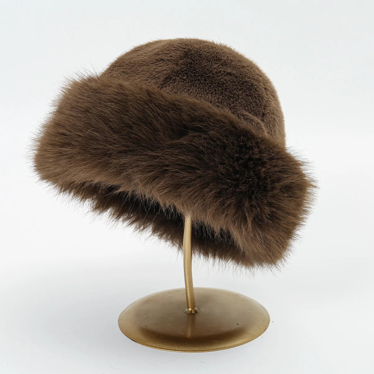 Women's Winter Fluffy Plush Bucket Hat