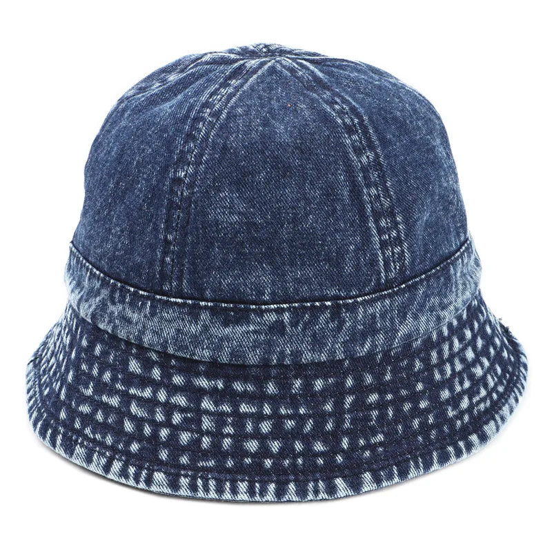 Washed Denim Bucket Hat Women Fisherman's Hat