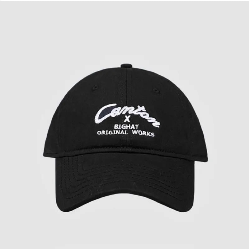 Solid Color Letter Embroidery Cotton Baseball Cap