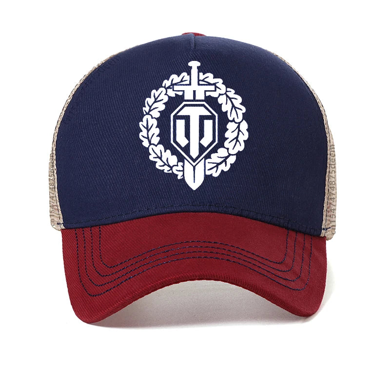 World Of Tanks Print Mesh Breathable Baseball Cap
