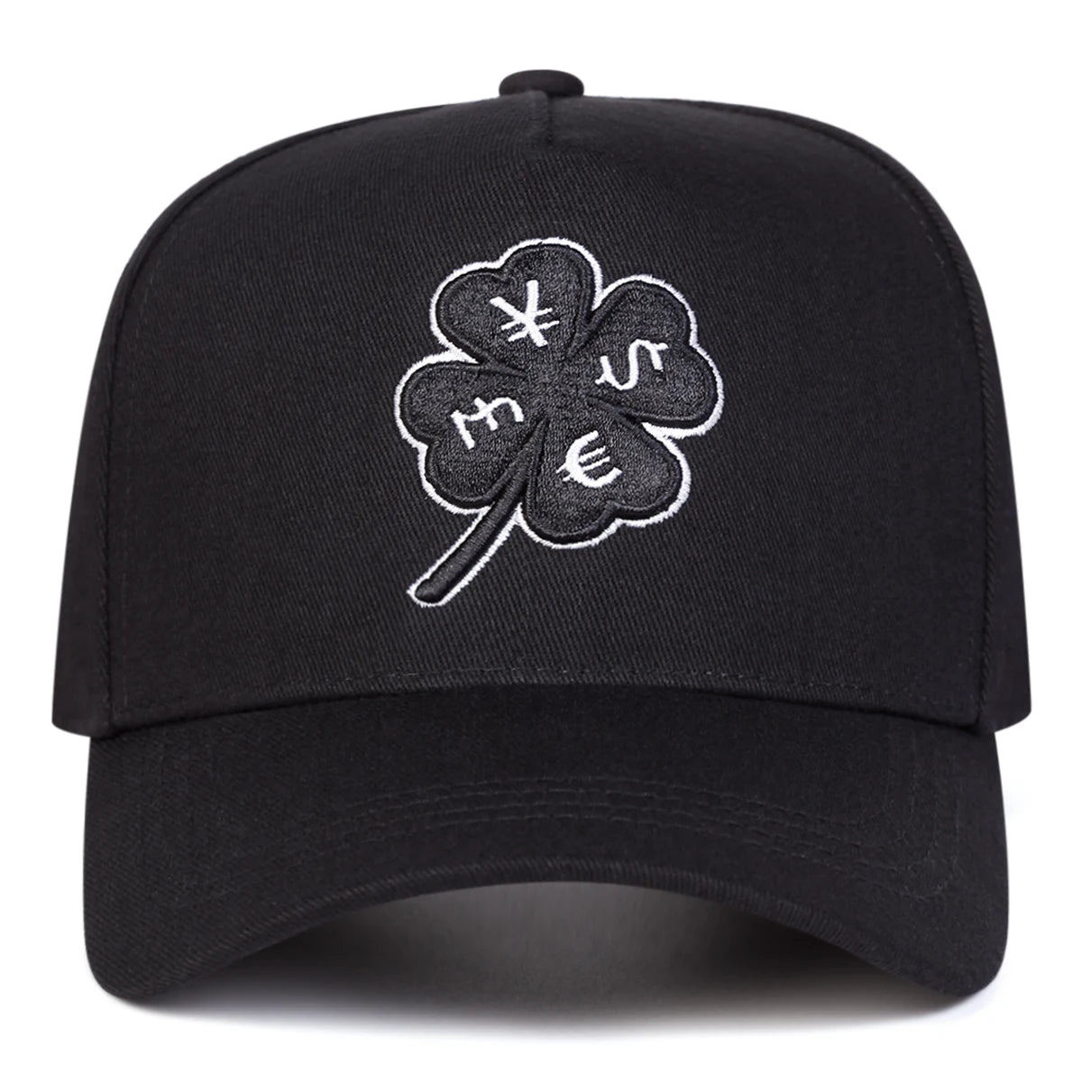 Unisex Four Leaf Clover Embroidered Baseball Cap