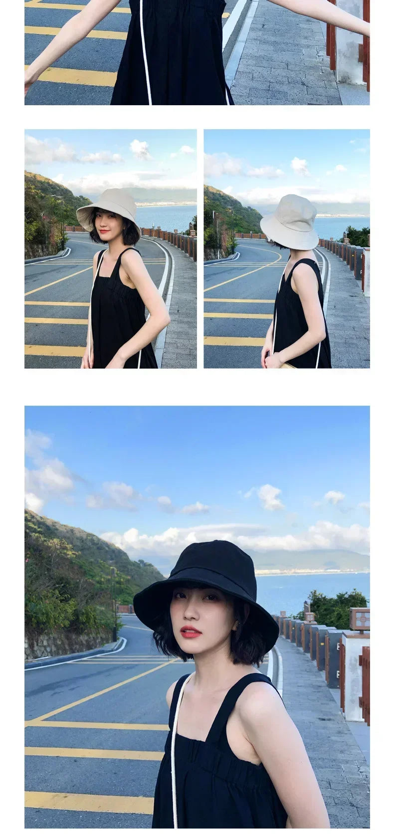 Unisex Cotton Summer Bucket Hat – Foldable Sun Protection Cap