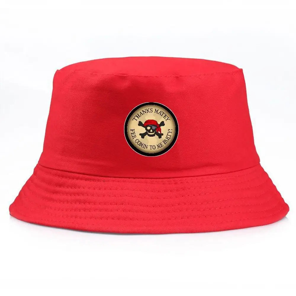 Pirate Skull Printed Bucket Hat