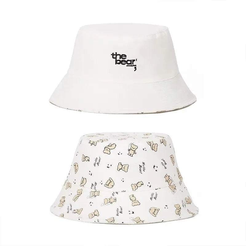Cotton Cartoon Print Outdoor Travel Sun Bucket Hat