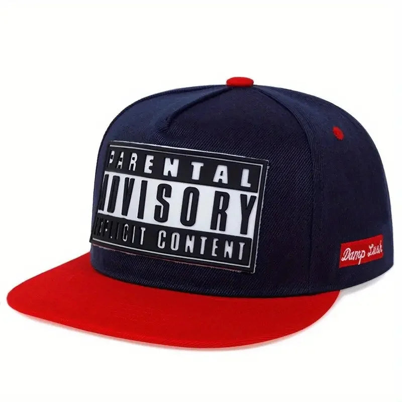 Unisex ADVISORY Embroidered Flat Brim Baseball Cap