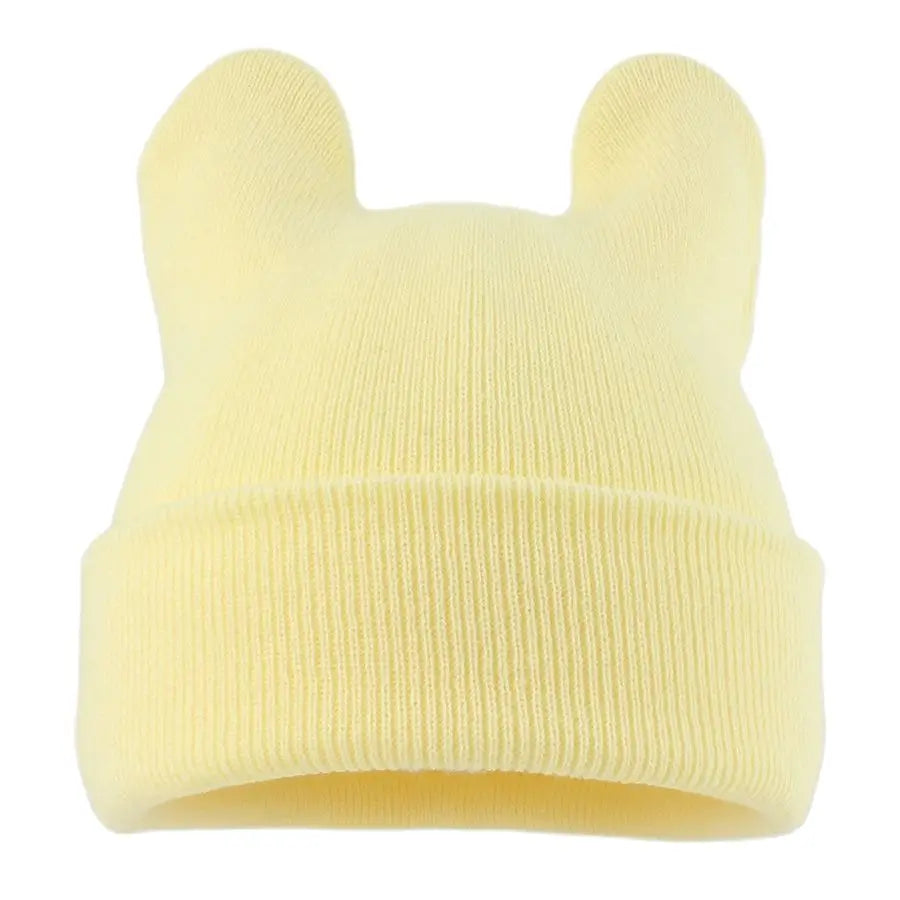 Korean Cute Cat Ear Knit Bucket Hat