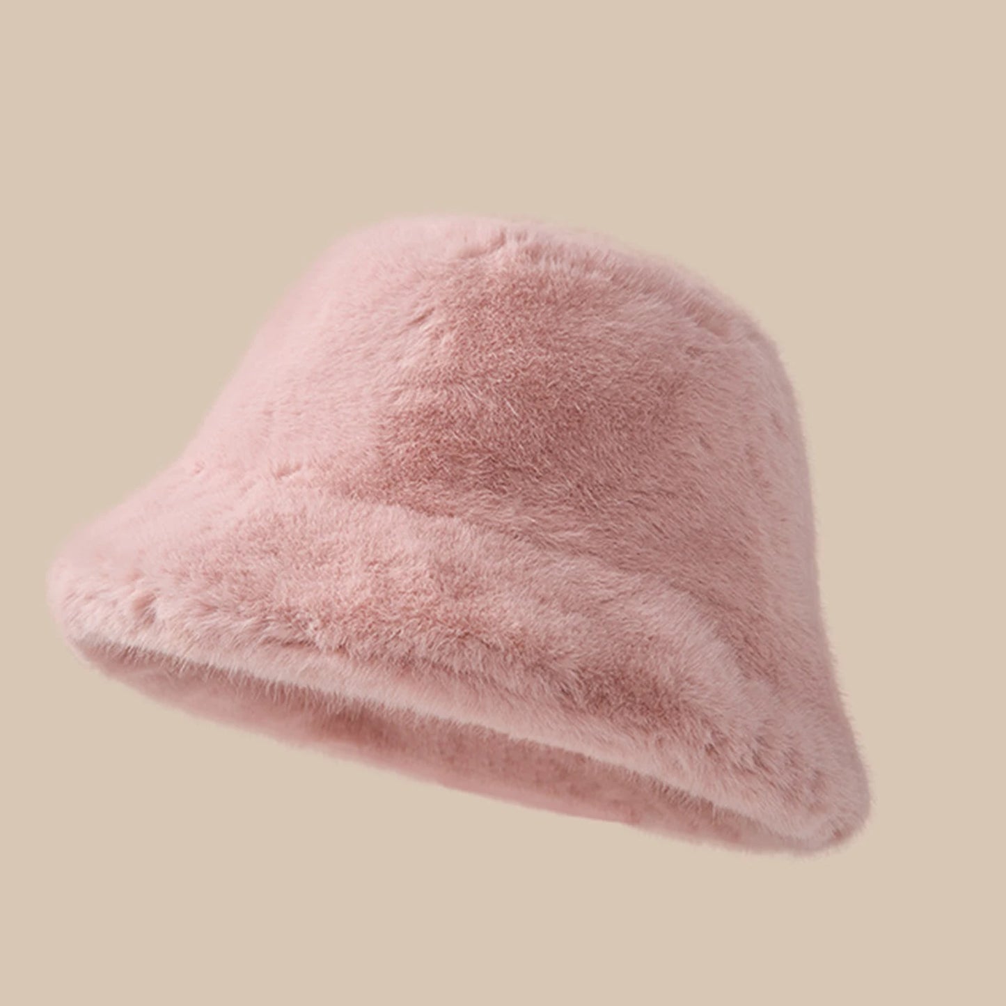 Warm Lamb Wool Winter Bucket Hat