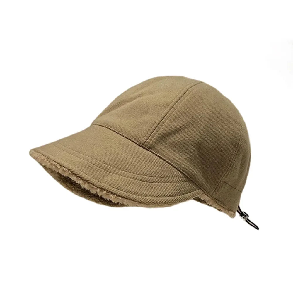 Plush Thickened Winter Women Bucket Hat