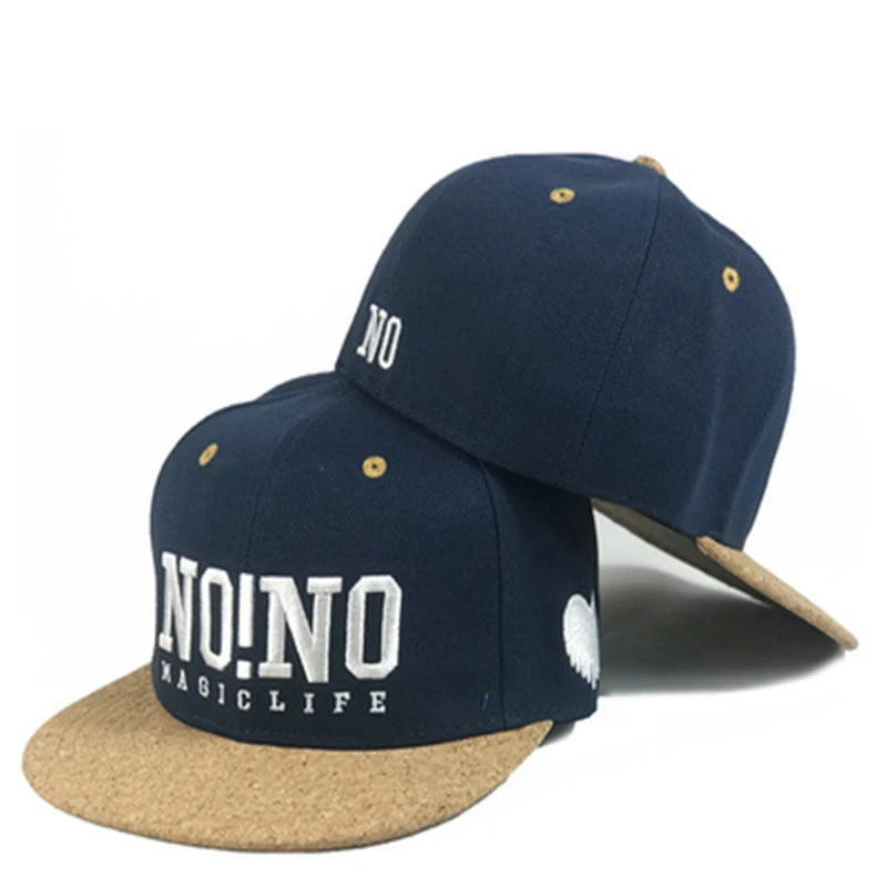 Embroidery Closed Fitted Solid Visor Snapback Cap